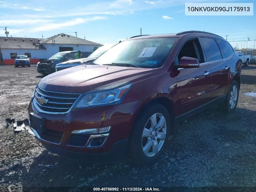 2016 Chevrolet Traverse 1Lt VIN: 1GNKVGKD9GJ175913 Lot: 40786992