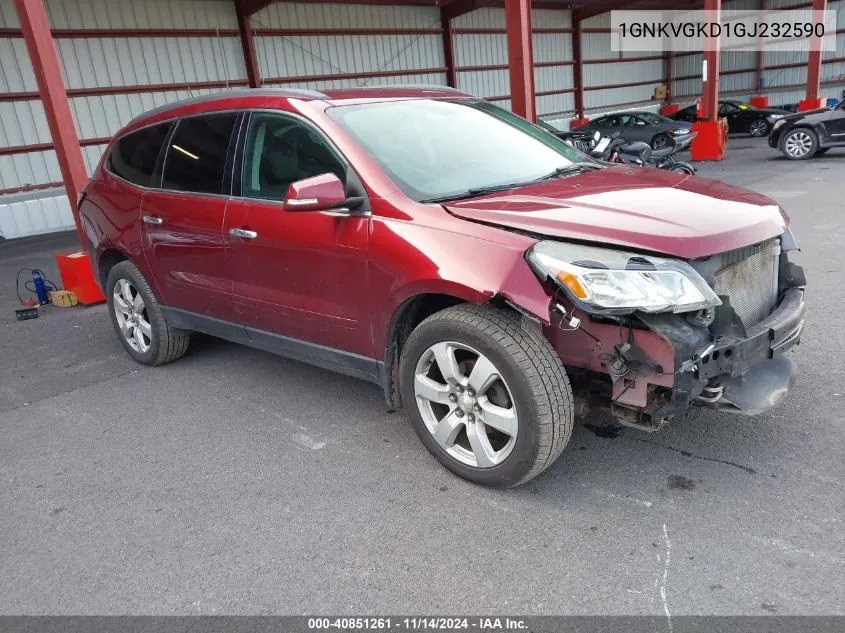 2016 Chevrolet Traverse 1Lt VIN: 1GNKVGKD1GJ232590 Lot: 40851261