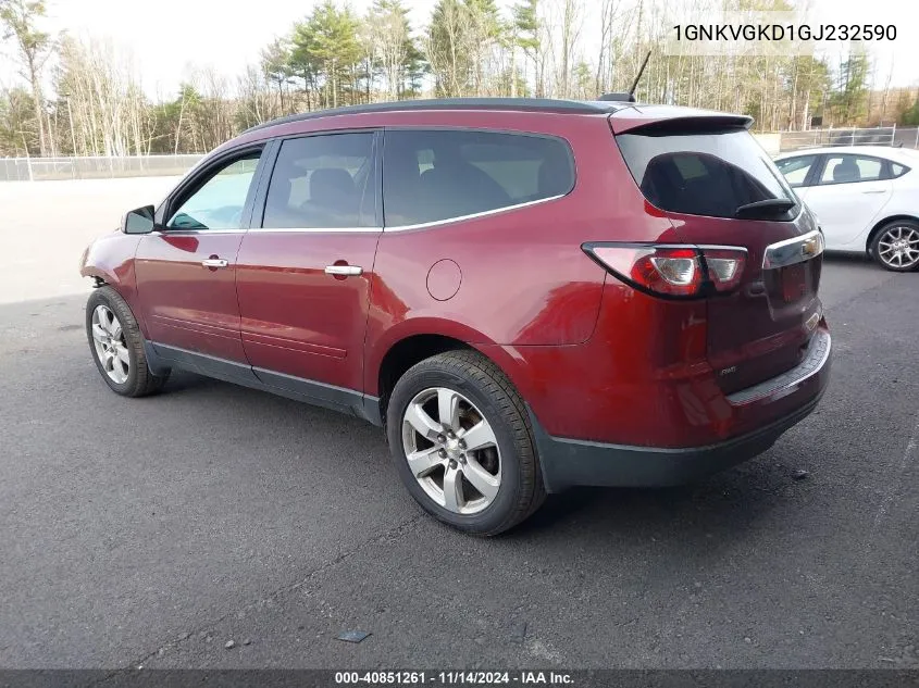 2016 Chevrolet Traverse 1Lt VIN: 1GNKVGKD1GJ232590 Lot: 40851261