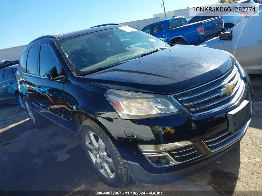 2016 Chevrolet Traverse Ltz VIN: 1GNKRJKD6GJ282774 Lot: 40872967