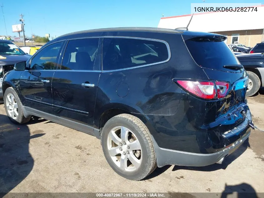 2016 Chevrolet Traverse Ltz VIN: 1GNKRJKD6GJ282774 Lot: 40872967