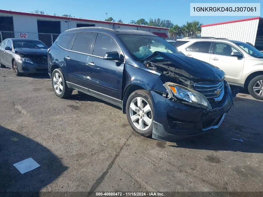 2016 Chevrolet Traverse 1Lt VIN: 1GNKRGKD4GJ307061 Lot: 40880472