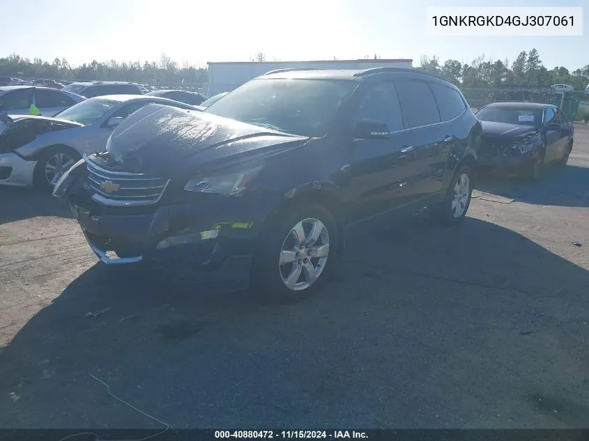 2016 Chevrolet Traverse 1Lt VIN: 1GNKRGKD4GJ307061 Lot: 40880472