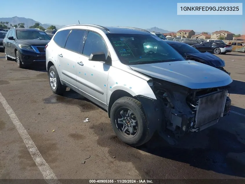 2016 Chevrolet Traverse Ls VIN: 1GNKRFED9GJ293325 Lot: 40905355