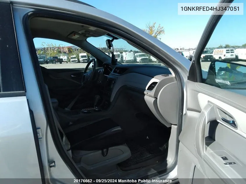 1GNKRFED4HJ347051 2017 Chevrolet Traverse Ls