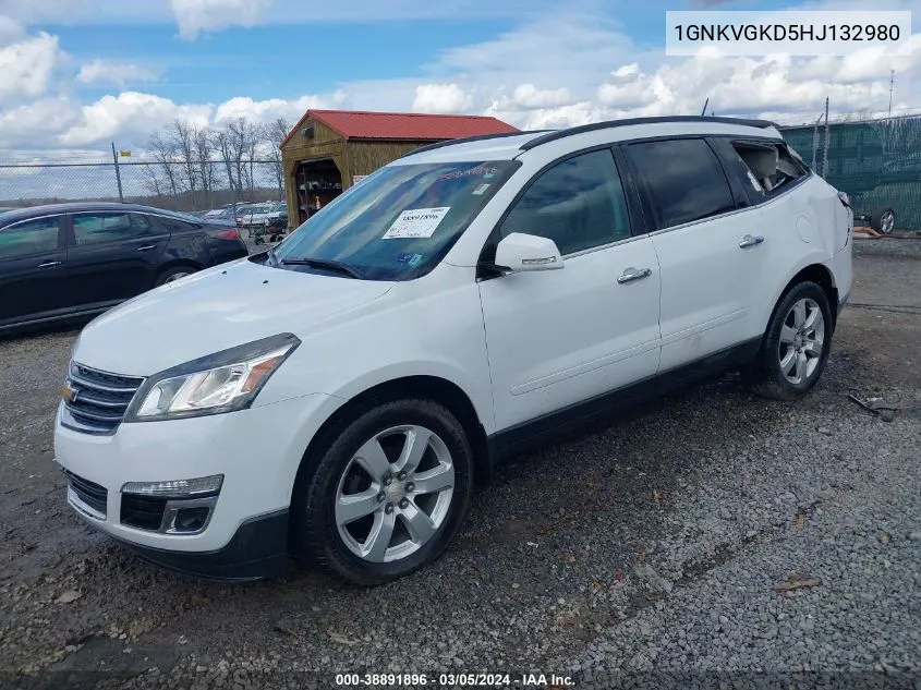 2017 Chevrolet Traverse 1Lt VIN: 1GNKVGKD5HJ132980 Lot: 38891896