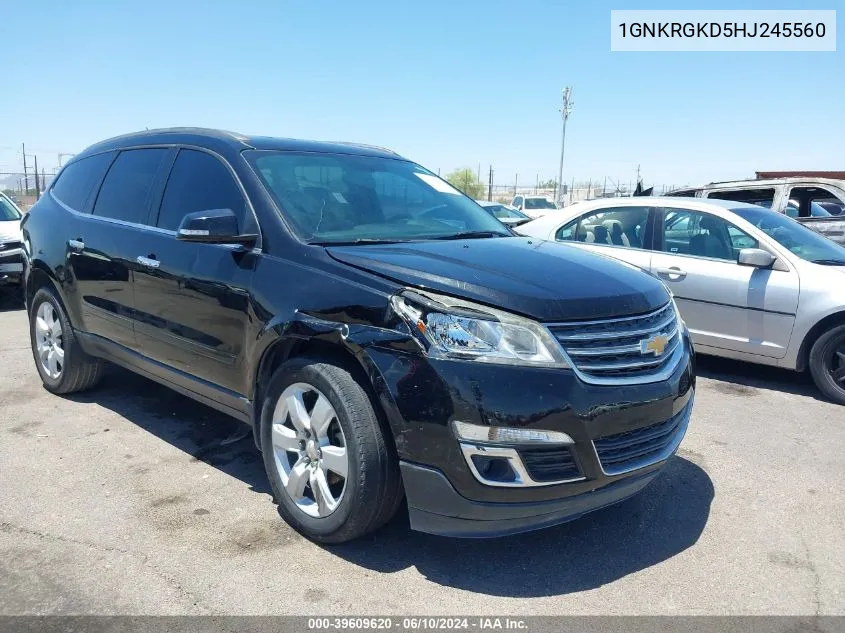 2017 Chevrolet Traverse 1Lt VIN: 1GNKRGKD5HJ245560 Lot: 39609620