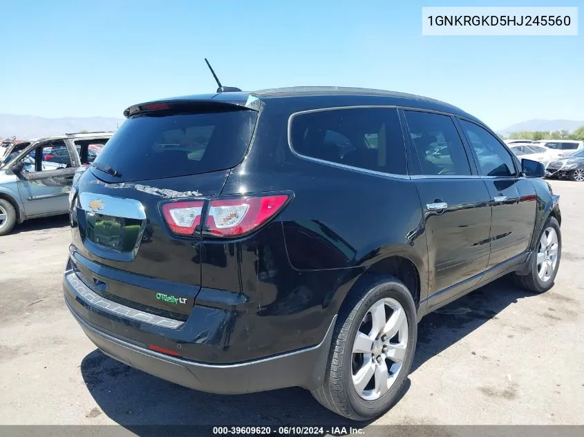 2017 Chevrolet Traverse 1Lt VIN: 1GNKRGKD5HJ245560 Lot: 39609620