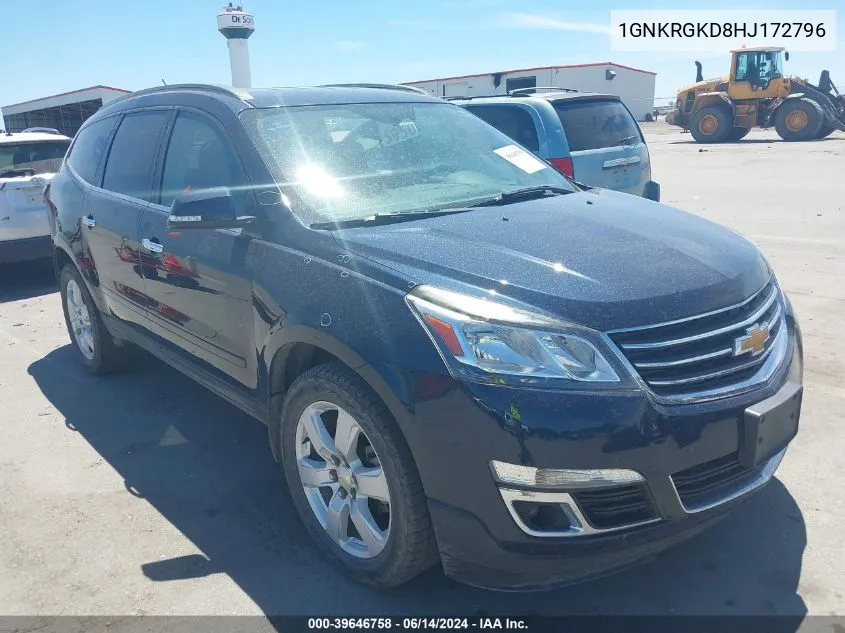 1GNKRGKD8HJ172796 2017 Chevrolet Traverse 1Lt