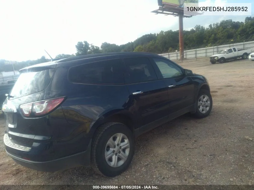 1GNKRFED5HJ285952 2017 Chevrolet Traverse Ls