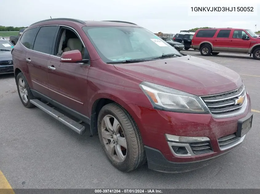 2017 Chevrolet Traverse Premier VIN: 1GNKVJKD3HJ150052 Lot: 39741204