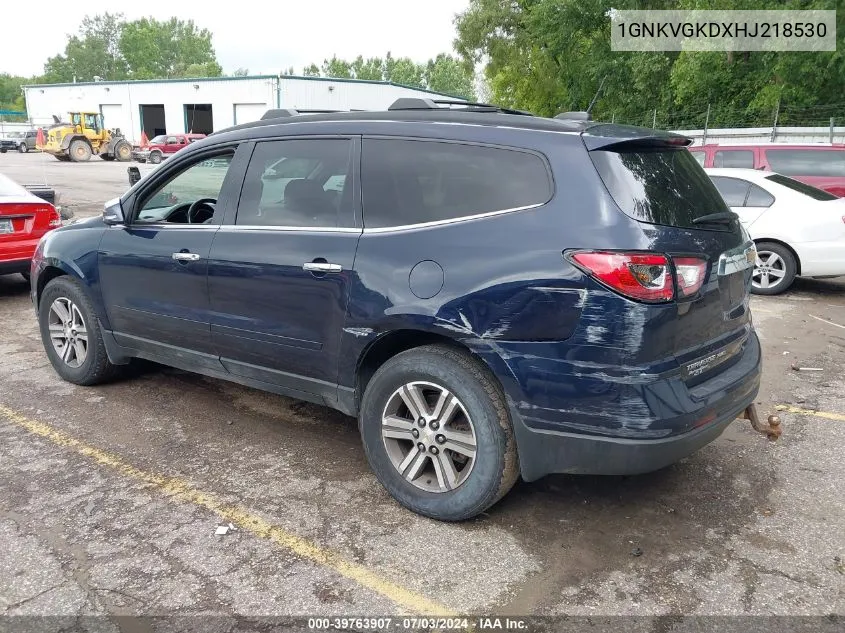 2017 Chevrolet Traverse 1Lt VIN: 1GNKVGKDXHJ218530 Lot: 39763907