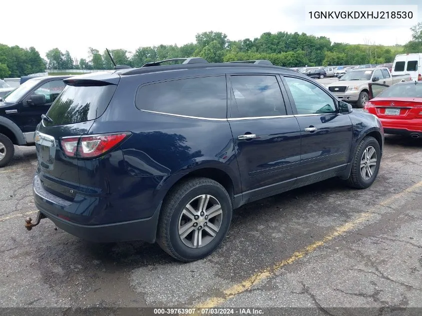 1GNKVGKDXHJ218530 2017 Chevrolet Traverse 1Lt