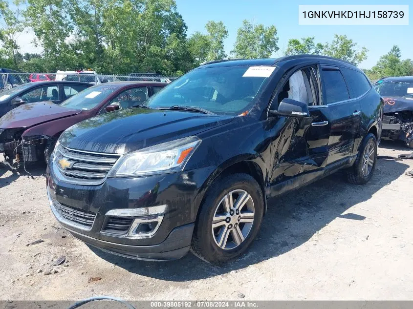 2017 Chevrolet Traverse 2Lt VIN: 1GNKVHKD1HJ158739 Lot: 39805192