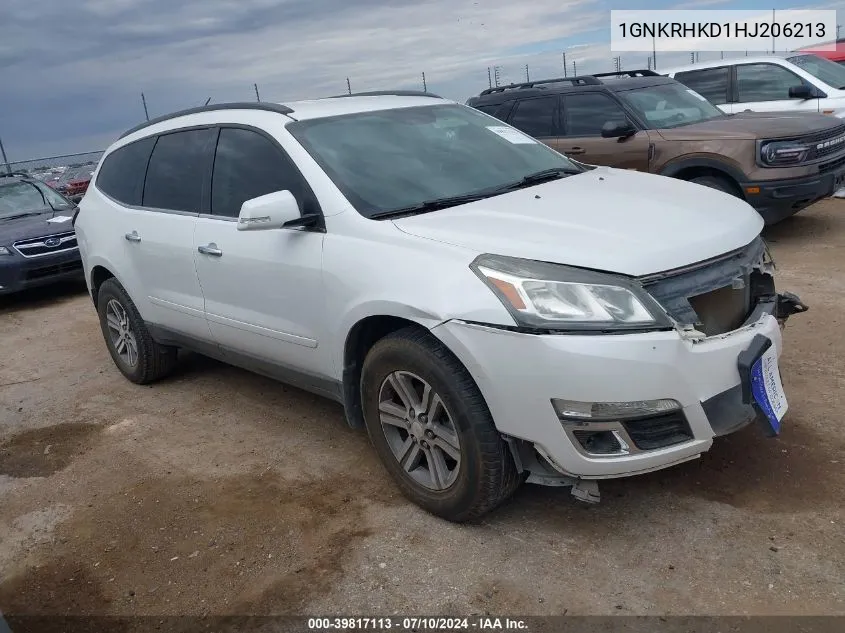 1GNKRHKD1HJ206213 2017 Chevrolet Traverse 2Lt