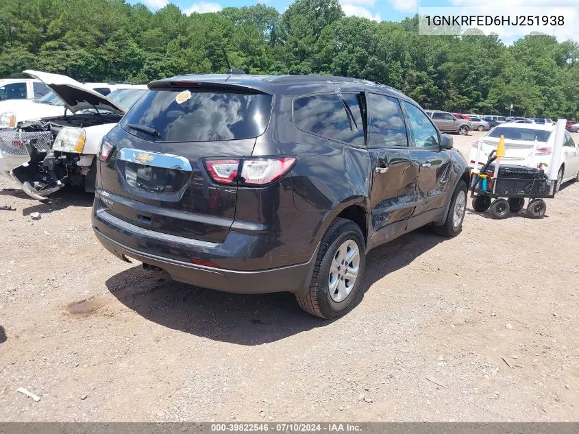 1GNKRFED6HJ251938 2017 Chevrolet Traverse Ls