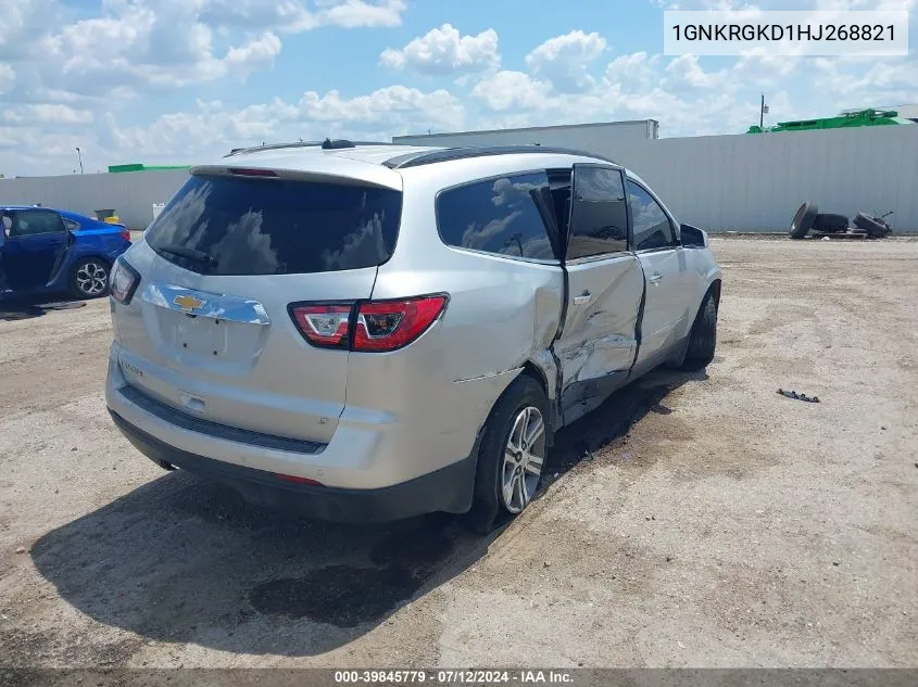 2017 Chevrolet Traverse 1Lt VIN: 1GNKRGKD1HJ268821 Lot: 39845779