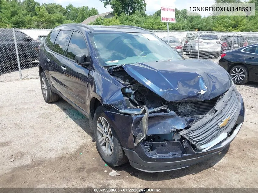 1GNKRFKDXHJ148591 2017 Chevrolet Traverse Ls