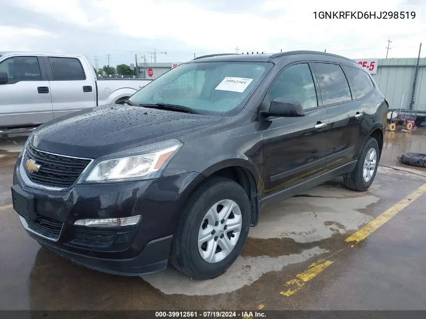 1GNKRFKD6HJ298519 2017 Chevrolet Traverse Ls