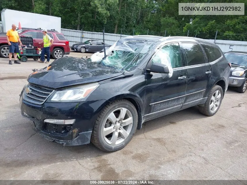 2017 Chevrolet Traverse Premier VIN: 1GNKVJKD1HJ292982 Lot: 39925038