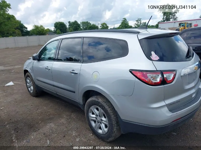 2017 Chevrolet Traverse Ls VIN: 1GNKRFED2HJ341104 Lot: 39943297