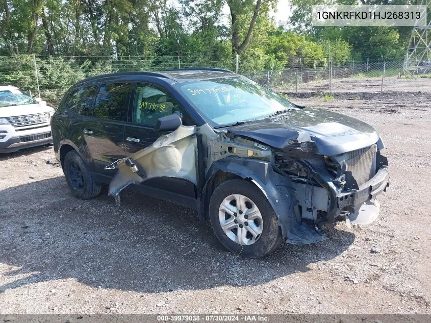 2017 Chevrolet Traverse Ls VIN: 1GNKRFKD1HJ268313 Lot: 39979038