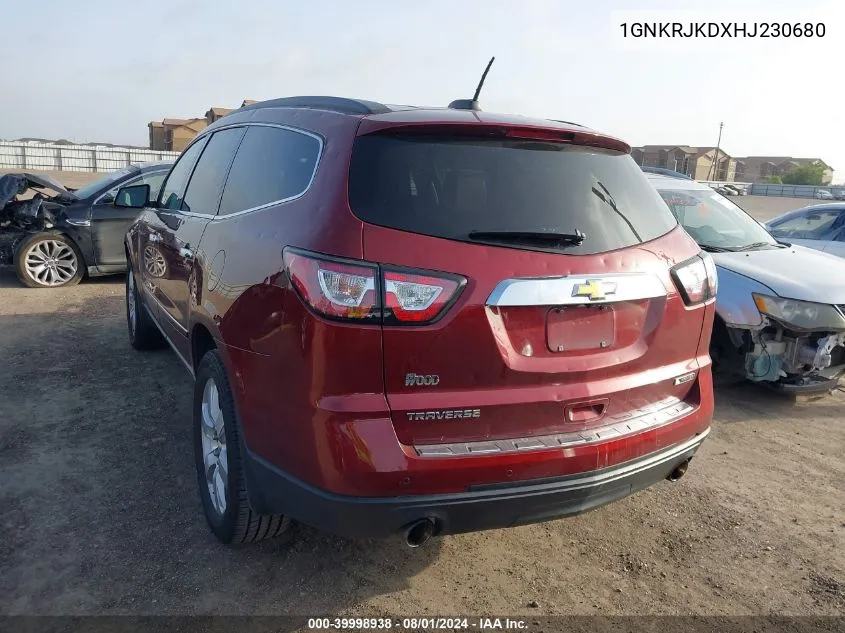 1GNKRJKDXHJ230680 2017 Chevrolet Traverse Premier