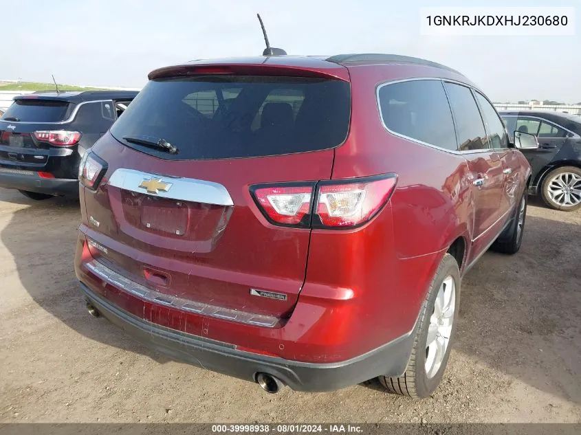 1GNKRJKDXHJ230680 2017 Chevrolet Traverse Premier