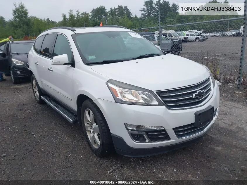 2017 Chevrolet Traverse Premier VIN: 1GNKVJKD4HJ338403 Lot: 40018642