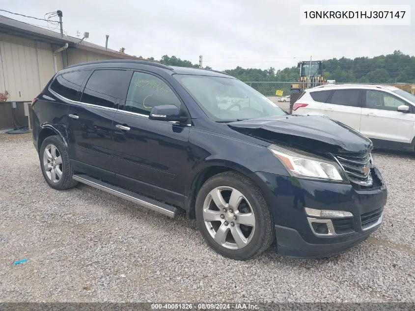 2017 Chevrolet Traverse 1Lt VIN: 1GNKRGKD1HJ307147 Lot: 40051326