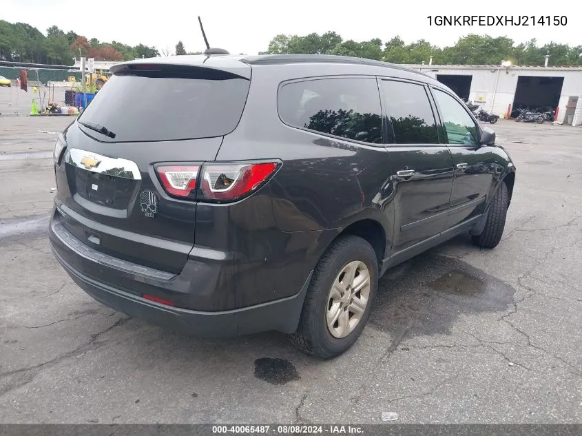 1GNKRFEDXHJ214150 2017 Chevrolet Traverse Ls