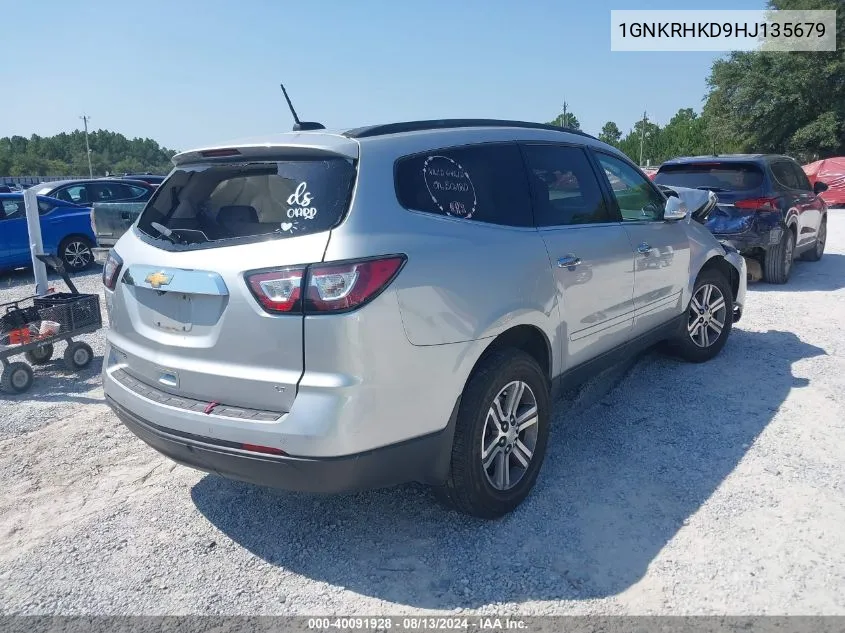 1GNKRHKD9HJ135679 2017 Chevrolet Traverse 2Lt