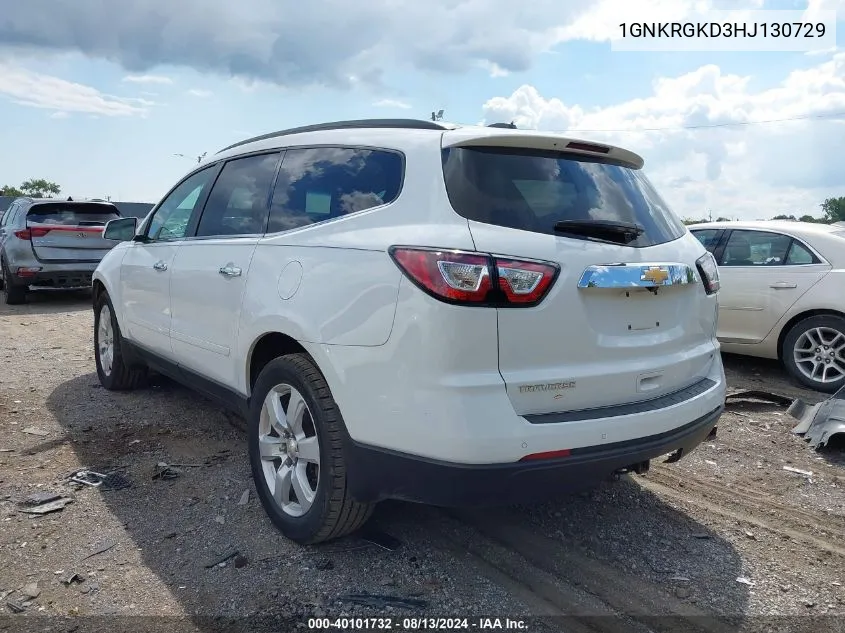 1GNKRGKD3HJ130729 2017 Chevrolet Traverse 1Lt