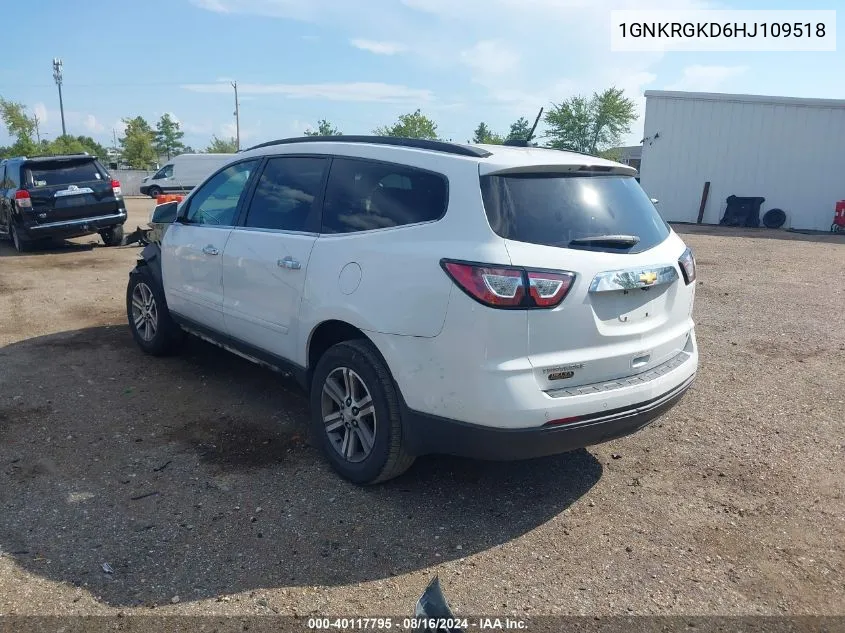 2017 Chevrolet Traverse 1Lt VIN: 1GNKRGKD6HJ109518 Lot: 40117795