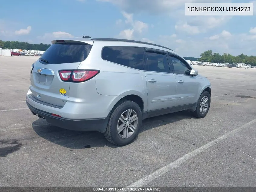 1GNKRGKDXHJ354273 2017 Chevrolet Traverse 1Lt