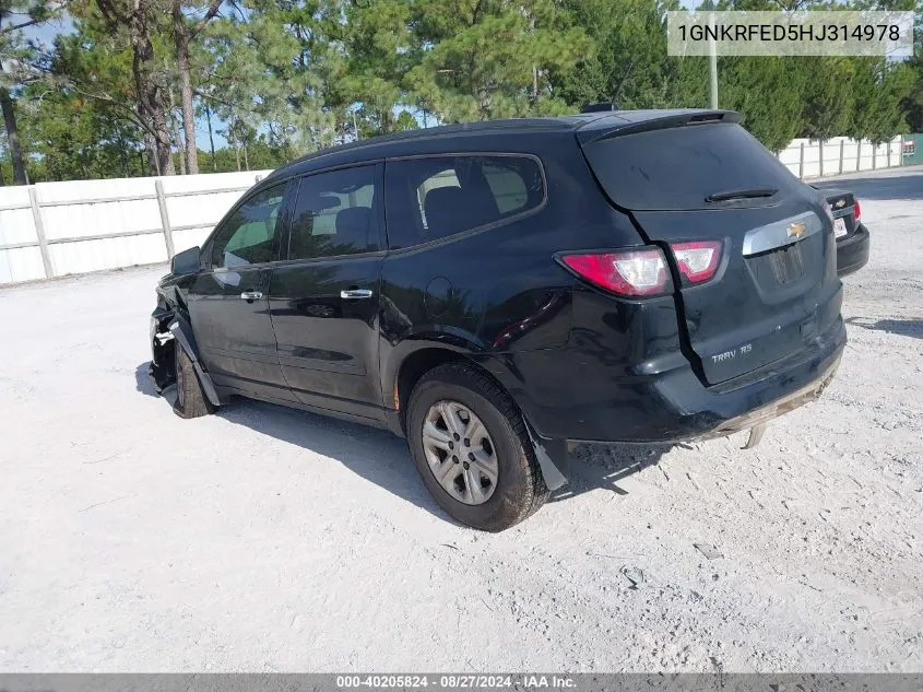 1GNKRFED5HJ314978 2017 Chevrolet Traverse Ls