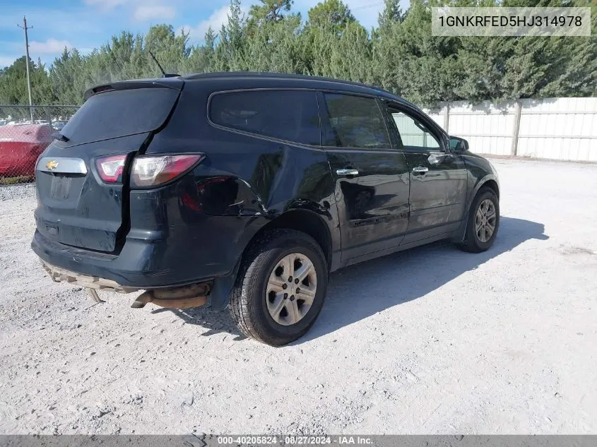 1GNKRFED5HJ314978 2017 Chevrolet Traverse Ls