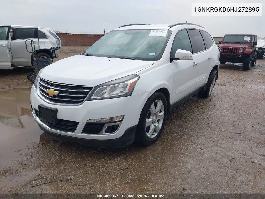 2017 Chevrolet Traverse 1Lt VIN: 1GNKRGKD6HJ272895 Lot: 40206709