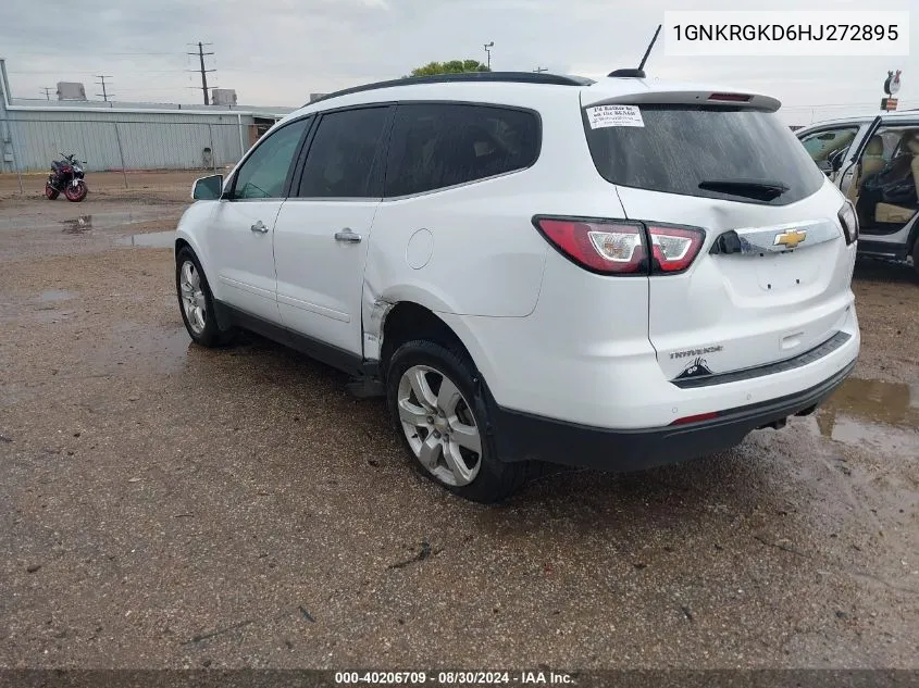 2017 Chevrolet Traverse 1Lt VIN: 1GNKRGKD6HJ272895 Lot: 40206709