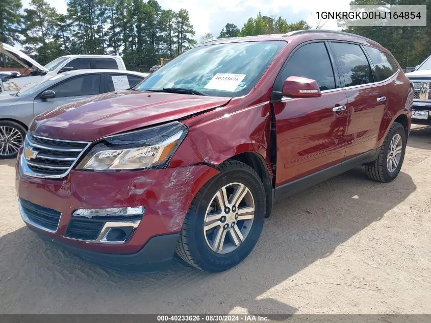 1GNKRGKD0HJ164854 2017 Chevrolet Traverse 1Lt