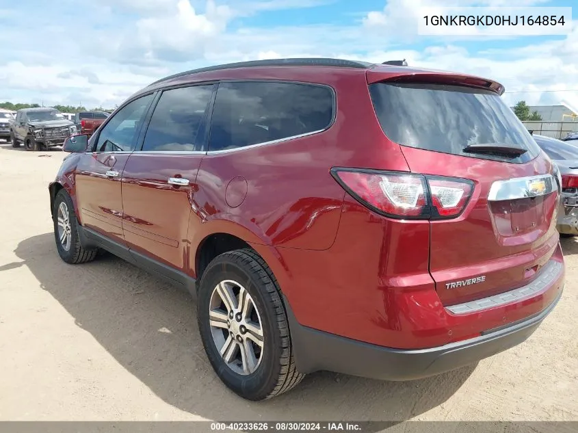 1GNKRGKD0HJ164854 2017 Chevrolet Traverse 1Lt