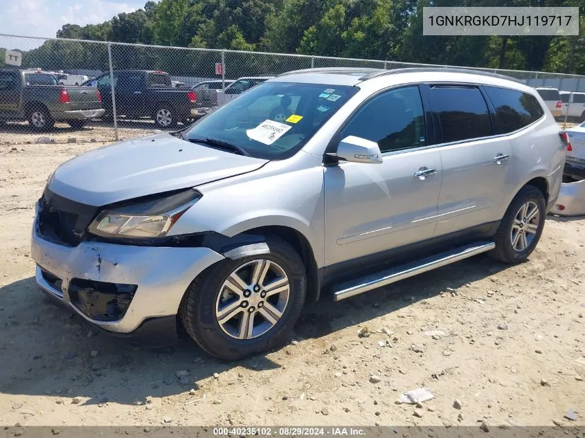 1GNKRGKD7HJ119717 2017 Chevrolet Traverse 1Lt