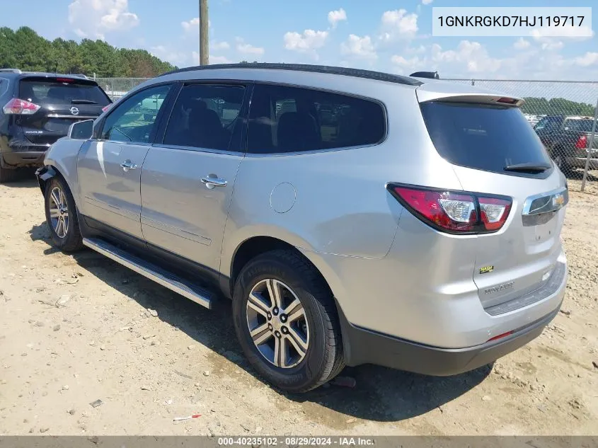 2017 Chevrolet Traverse 1Lt VIN: 1GNKRGKD7HJ119717 Lot: 40235102