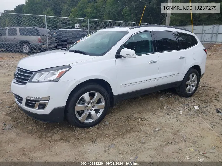 2017 Chevrolet Traverse Premier VIN: 1GNKRJKD0HJ237279 Lot: 40263220