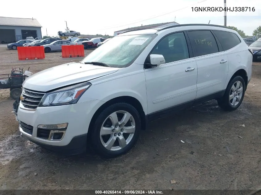 2017 Chevrolet Traverse 1Lt VIN: 1GNKRGKD4HJ338716 Lot: 40265414