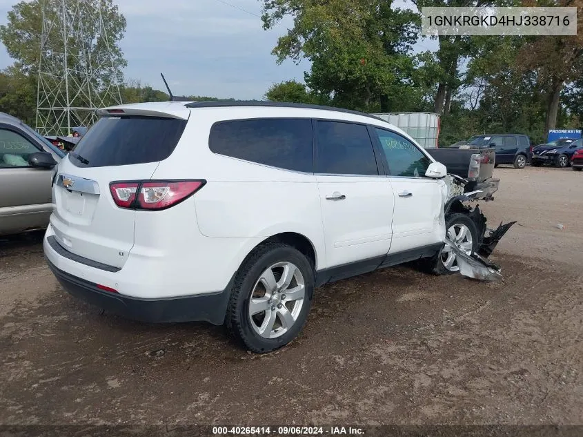 2017 Chevrolet Traverse 1Lt VIN: 1GNKRGKD4HJ338716 Lot: 40265414