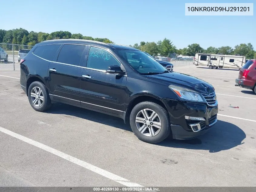 2017 Chevrolet Traverse 1Lt VIN: 1GNKRGKD9HJ291201 Lot: 40269130