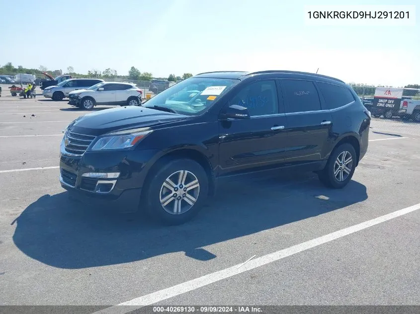 2017 Chevrolet Traverse 1Lt VIN: 1GNKRGKD9HJ291201 Lot: 40269130