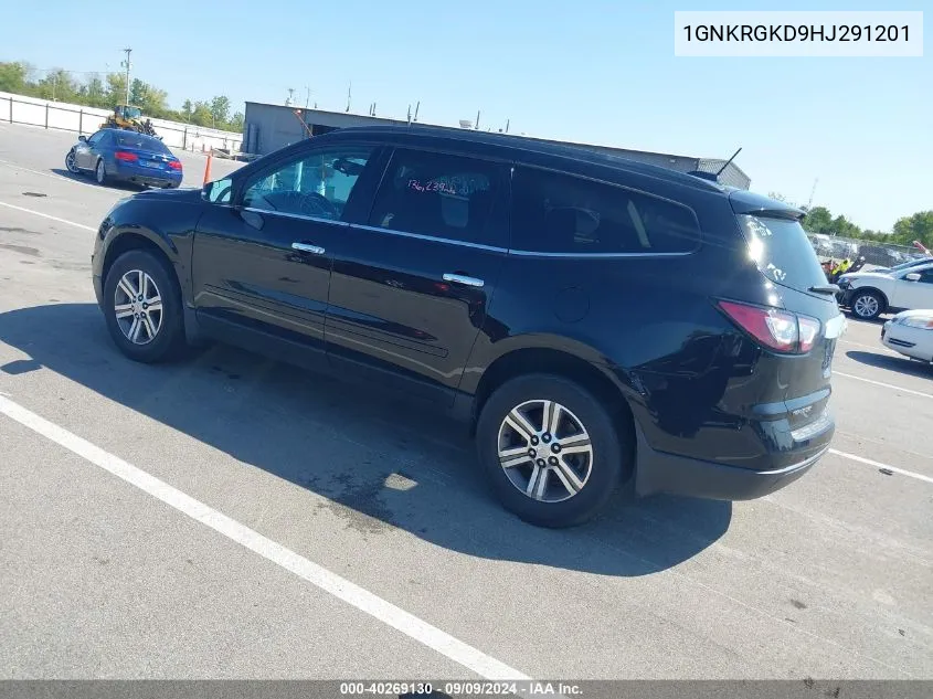 2017 Chevrolet Traverse 1Lt VIN: 1GNKRGKD9HJ291201 Lot: 40269130