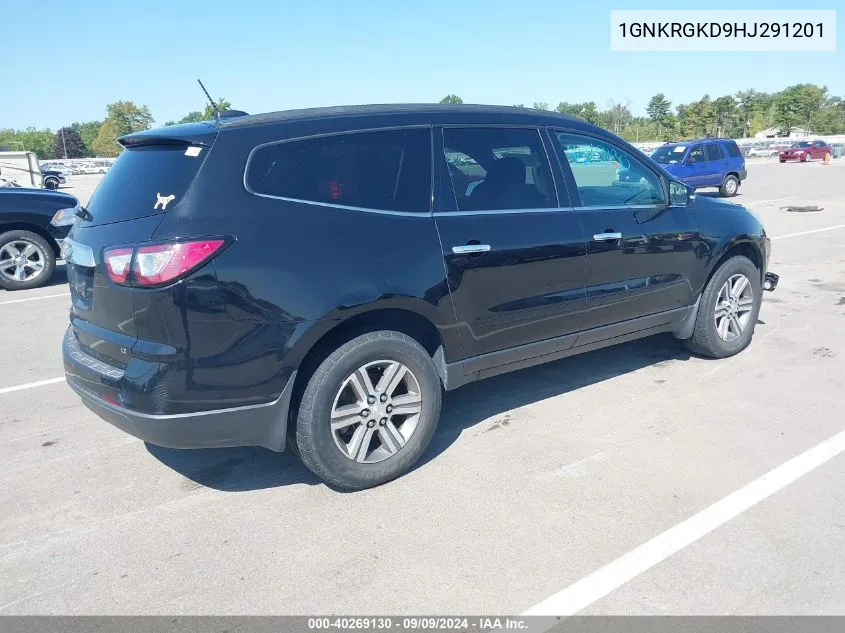 2017 Chevrolet Traverse 1Lt VIN: 1GNKRGKD9HJ291201 Lot: 40269130